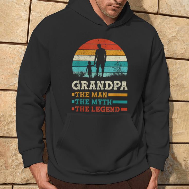 The Man The Myth The Legend Fun Sayings Father's Day Grandpa Hoodie Lifestyle