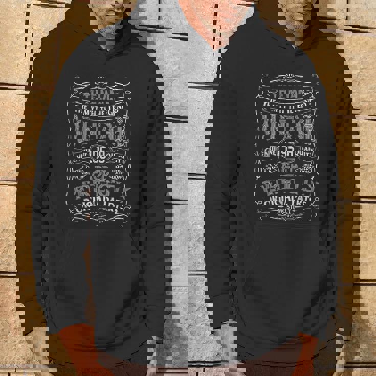 Man Myth Legend Vintage 1958 Year Of Birth Birthday Hoodie Lifestyle