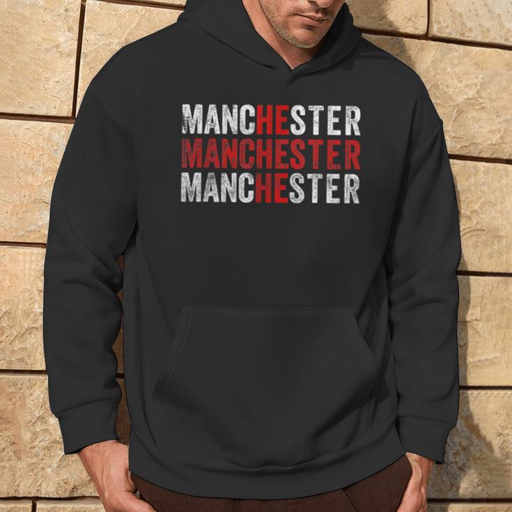 Manchester England Flag Uk Kapuzenpullover Lebensstil