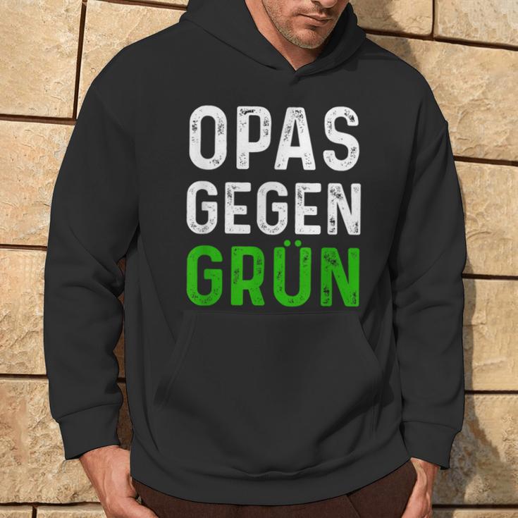 Männer Opas Gegen Grün Spruch Grüne Nein Danke Opa Hoodie Lebensstil