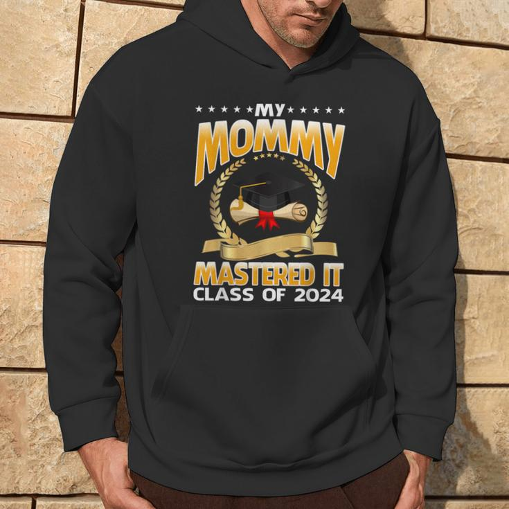 Masters Graduation My Mommy Mastered It Class Of 2024 Hoodie Lifestyle