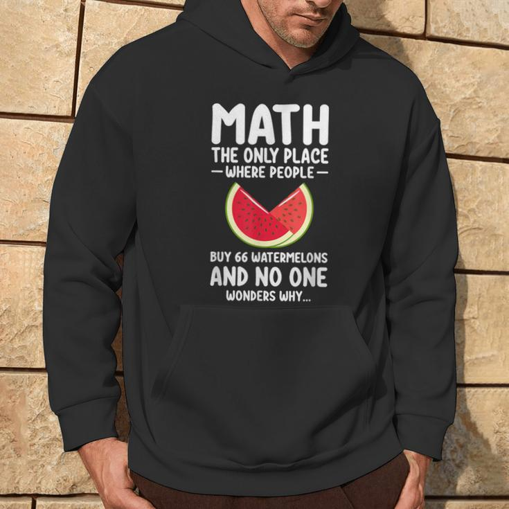 Math And Watermelons Mathematics Calculation Numbers Hoodie Lifestyle