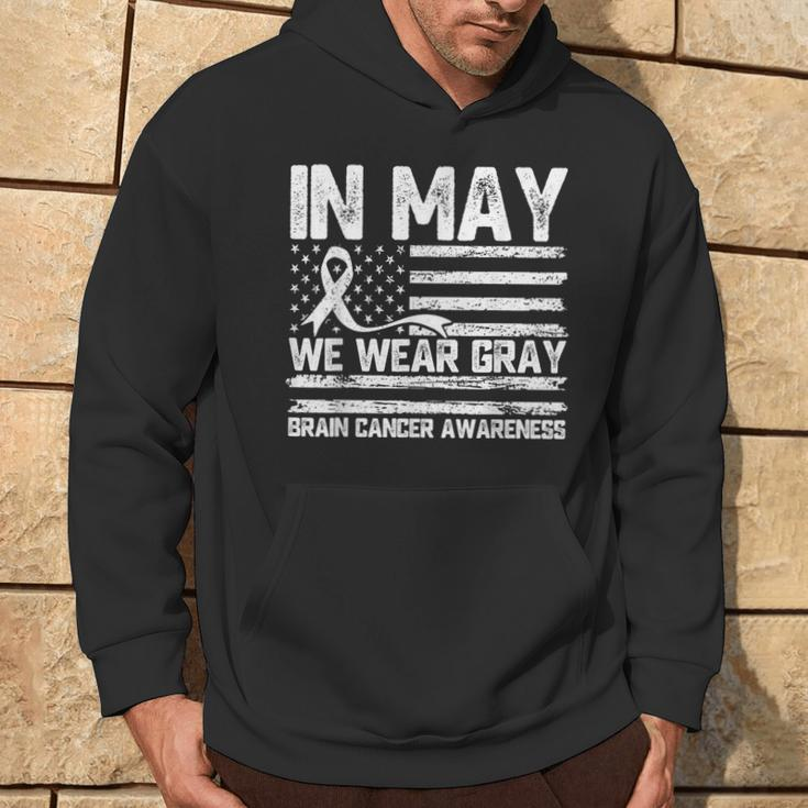 In May We Wear Gray Brain Cancer Awareness Month Hoodie Lifestyle