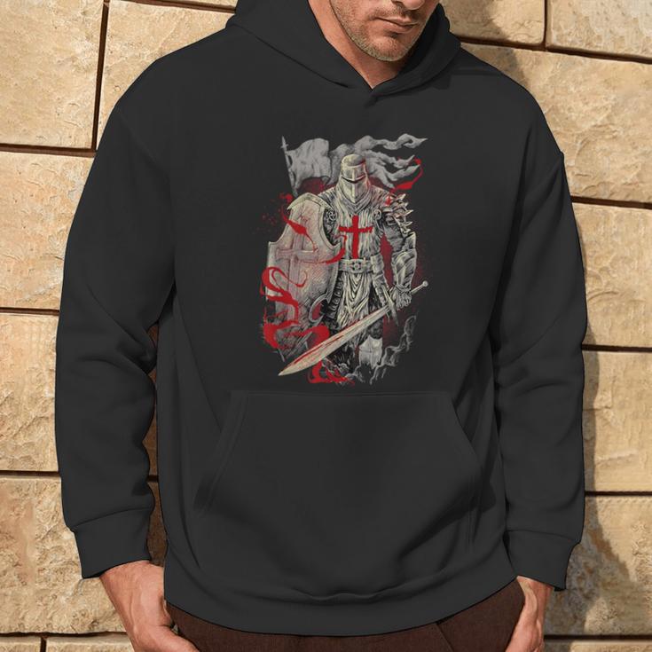 Medieval Crusader Knight Templar Hoodie Lifestyle