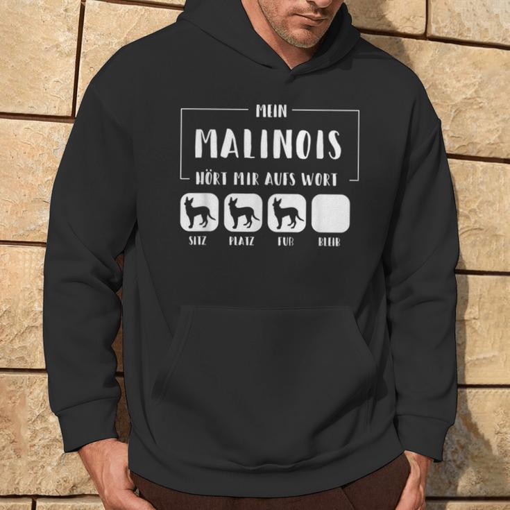 Mein Malinois Hört Aufs Wort Malinois Dog Hoodie Lebensstil