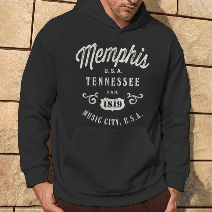 Memphis Tennessee Usa Vintage Hoodie Lifestyle