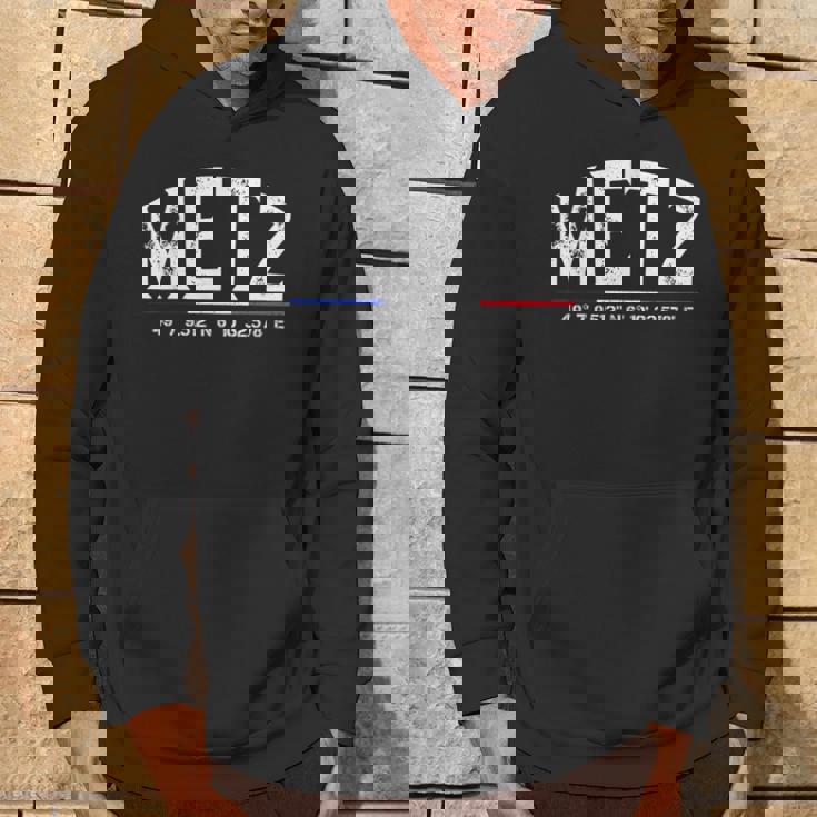 Metz France Coordonnées Gps Sweat à capuche Lifestyle