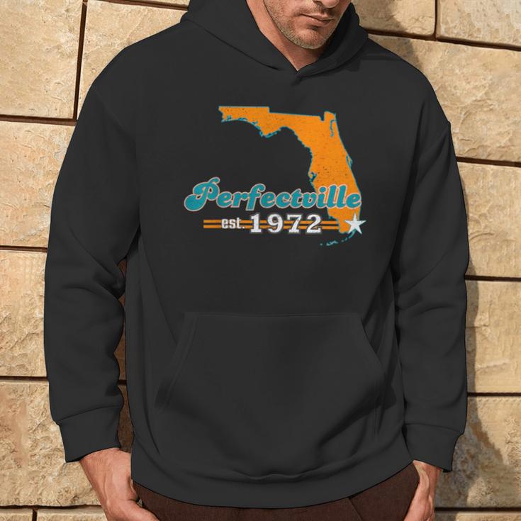 Miami 1972 Perfectville Vintage Football Hoodie Lifestyle