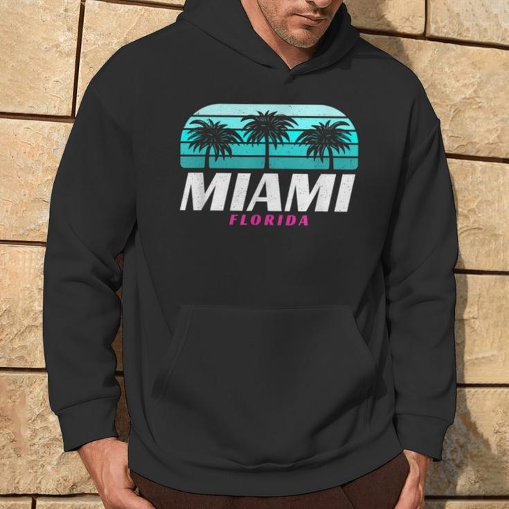 Miami Souvenir Vintage 80S Beach South Beach Florida Hoodie Lifestyle
