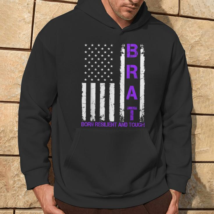 Military Child Us Flag Born Resilient And Tough Brat Hoodie Lifestyle