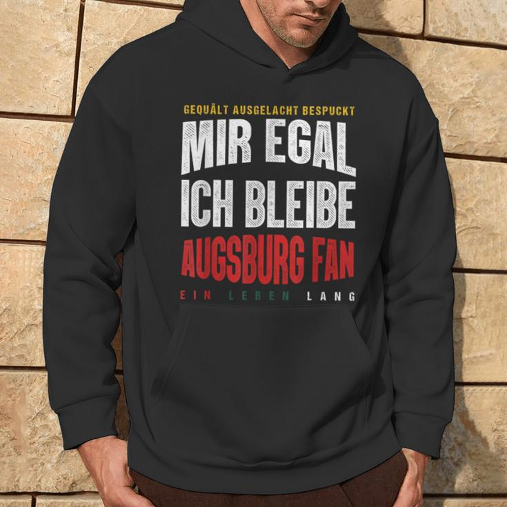 Mir Egal Ich Bleibe Augsburg Fan Football Fan Club Hoodie Lebensstil