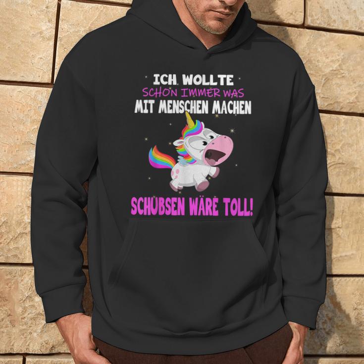 Was Mit Menschen Machen Unicorn Saying Hoodie Lebensstil