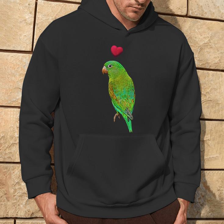 Mit Papagei Und Herz Colourful Parrot Motif Kapuzenpullover Lebensstil