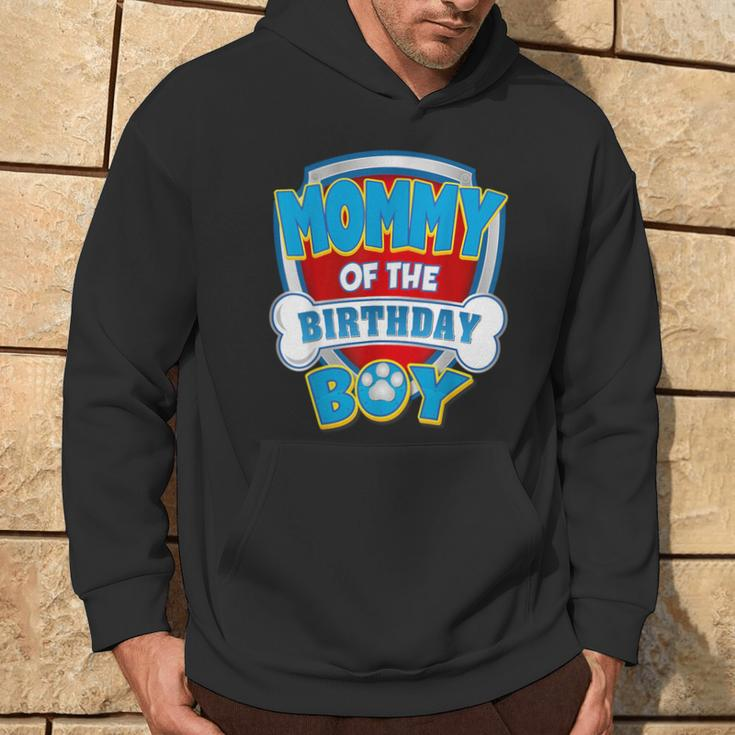 Mommy Of The Birthday Boy Dog Paw Family Matching Hoodie Lifestyle