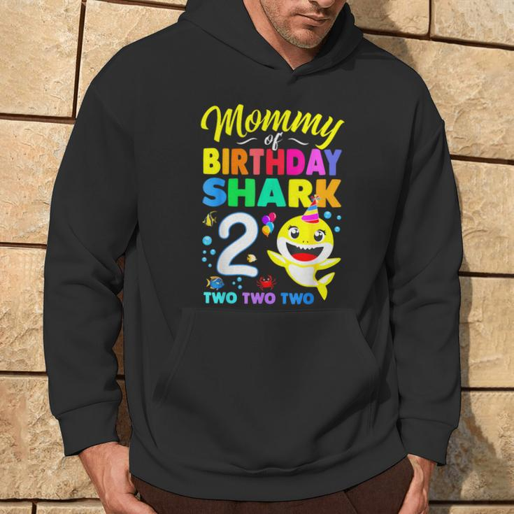 Mommy Of Birthday Shark 2Nd Matching Oufit Party For Family Hoodie Lifestyle