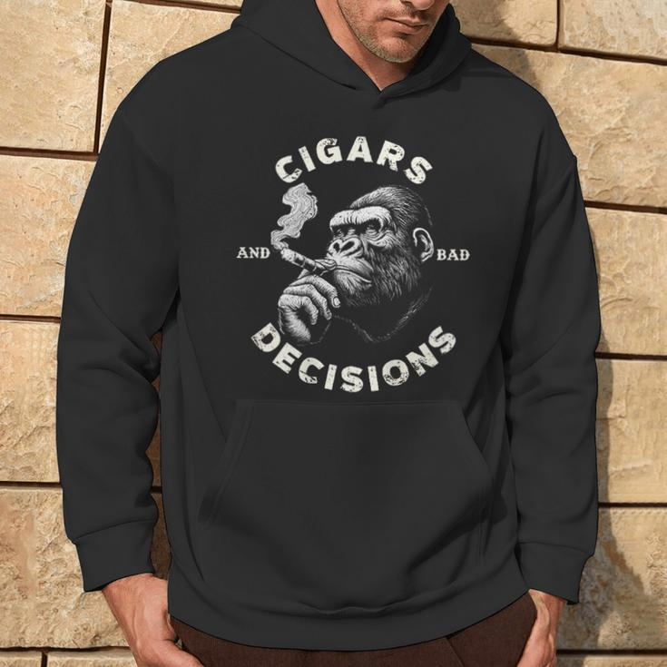 Monkey Cigars And Bad Decisions On Back Hoodie Lifestyle