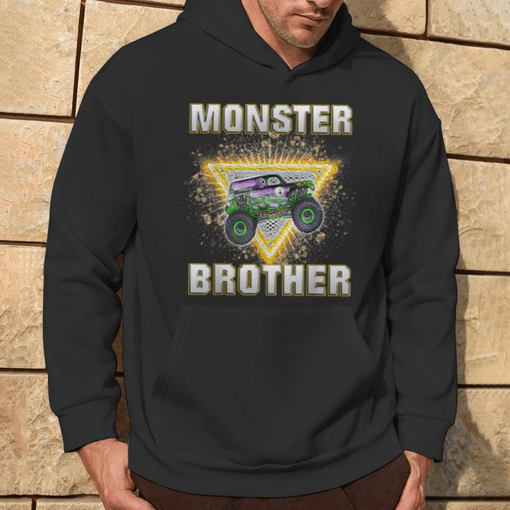 Monster Truck Brother Retro Vintage Monster Truck Hoodie Lifestyle