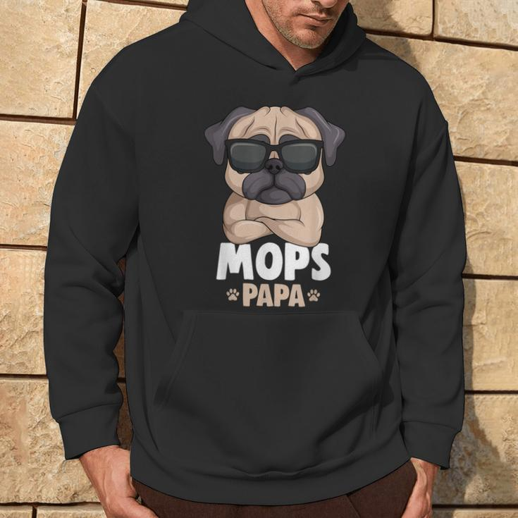 Mops Papa Lustiges Hoodie, Pug mit Sonnenbrillen für Hundeliebhaber Lebensstil