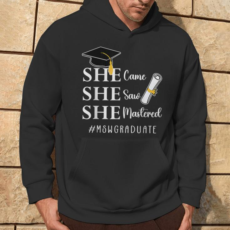 Msw Master’S Degree Master Of Social Work Graduation Hoodie Lifestyle