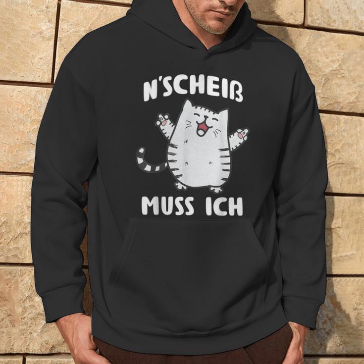 N Scheis Muss Ich Cat Nen Scheiss Hoodie Lebensstil