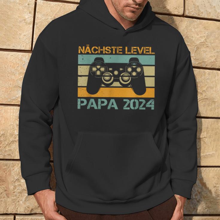 Nächstes Level Ich Werde Papa 2024 Ankündigung Gamer Kapuzenpullover Lebensstil