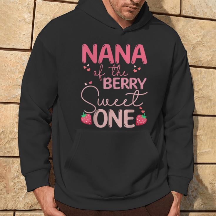 Nana Of The Berry Sweet One Strawberry First Birthday Hoodie Lifestyle