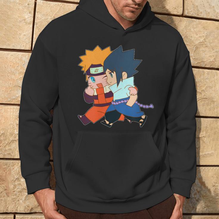 Narusasu I Sasunaru Kiss And Couple Walk Chibi Anime Figure Hoodie Lifestyle