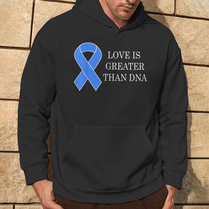 National Foster Care Month Blue Ribbon Love Hoodie Lifestyle