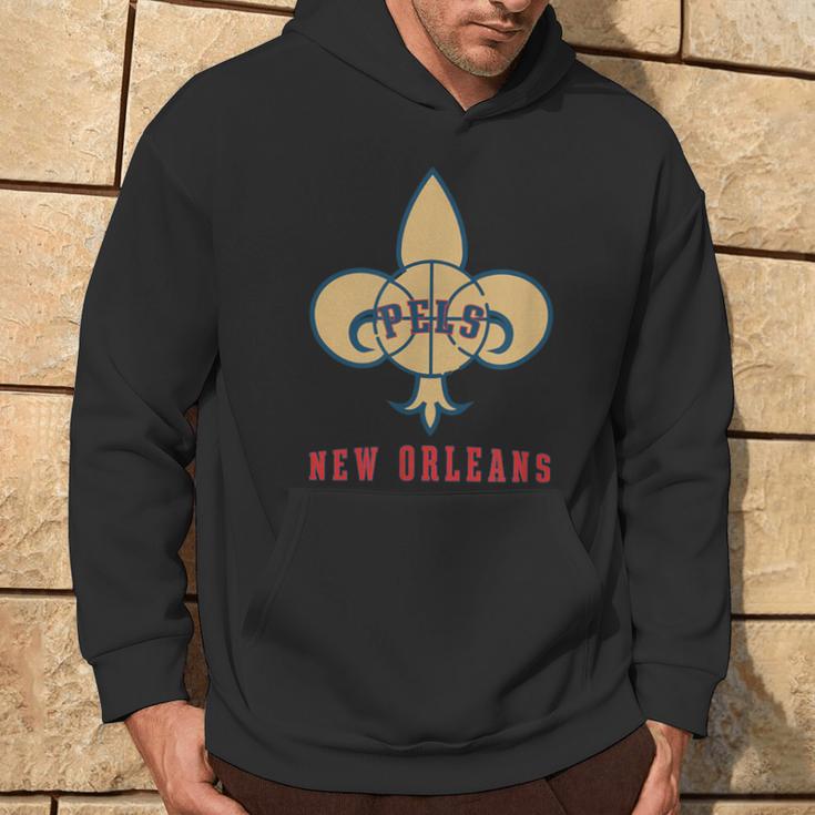 New Orleans Basketball Fleur De Lis Hoodie Lifestyle