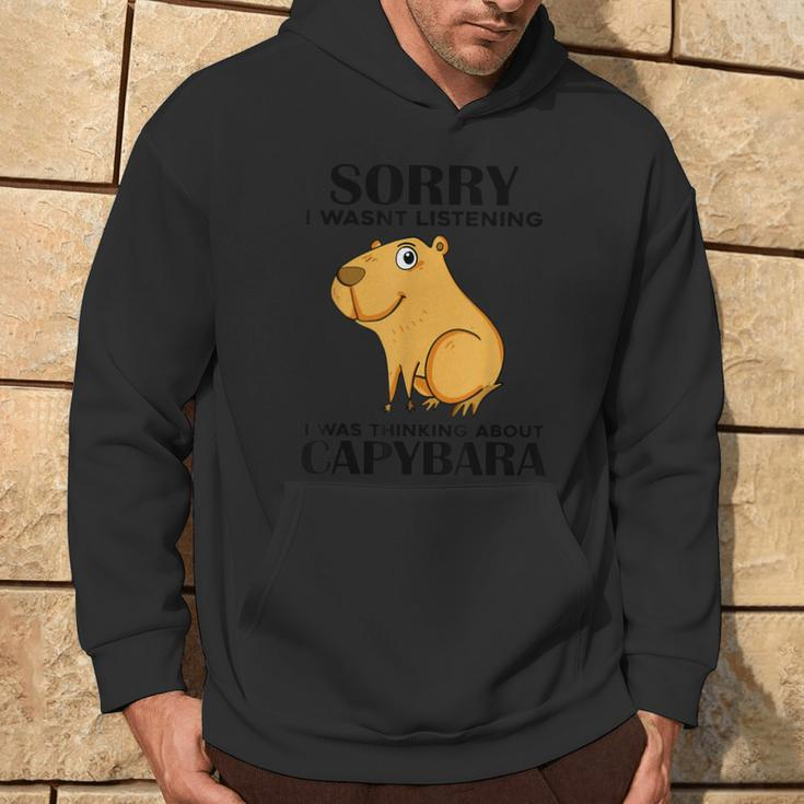 Niedliche Capibara Sprüche Capybara With Water Pig Blue Hoodie Lebensstil