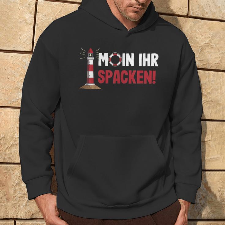 Norddeutsch Moin Ihr Spacken Flat German Kapuzenpullover Lebensstil