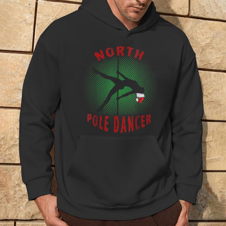 North Pole Dance With Santa Hat Hoodie Lifestyle