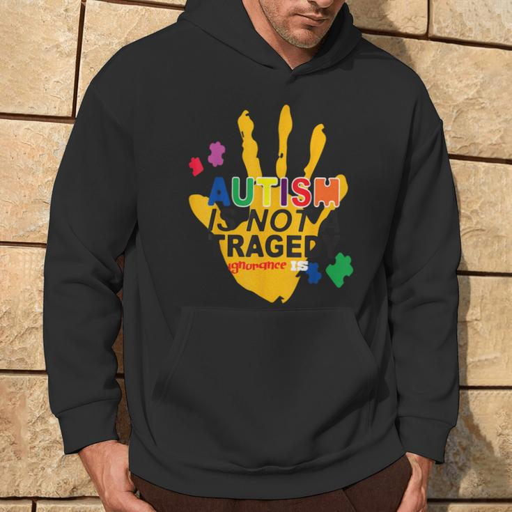 Not A Tragedy Saying Inspirational Autism Awareness Hoodie Lifestyle