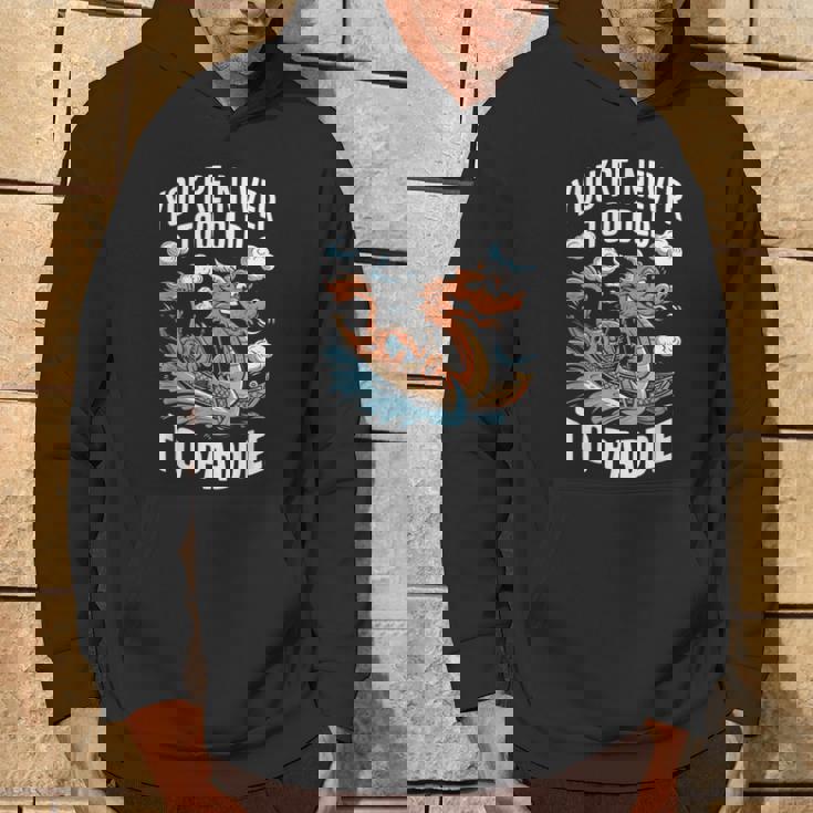 Nunca Eres Demasiadoiejo Para Remar Dragon Boat Racing Team Men Sudadera Estilo de vida