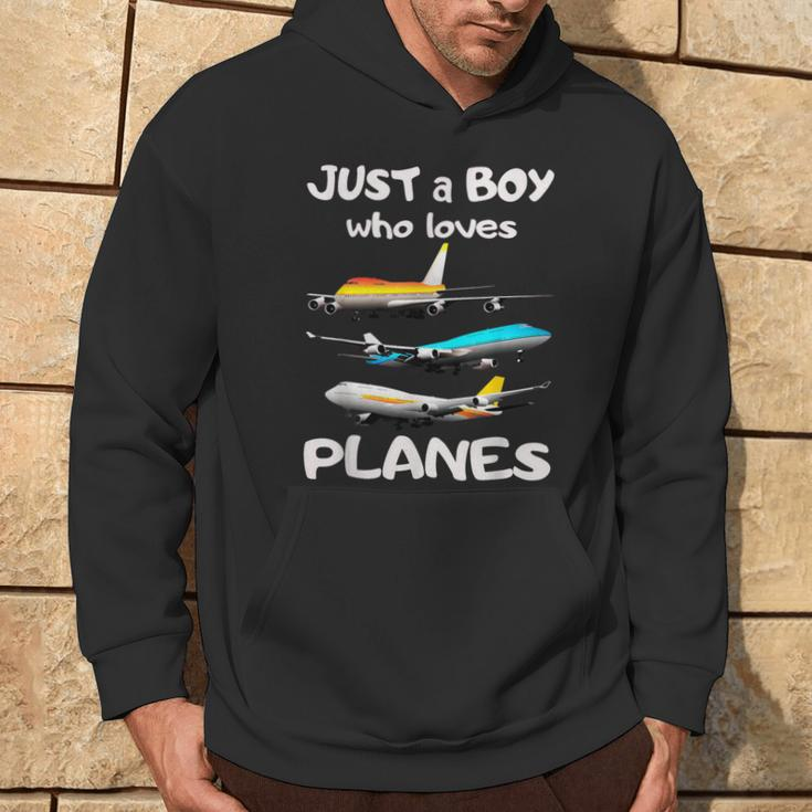 Nur Ein Junge Der Aerplanes Liebe Toddler Pilot Plane Hoodie Lebensstil