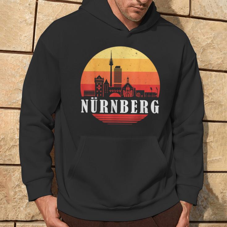 Nuremberg Skyline In Retrointage Style Hoodie Lebensstil