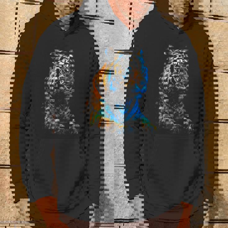 Obra De Arte De Tigre Animal Arte Sudadera Estilo de vida