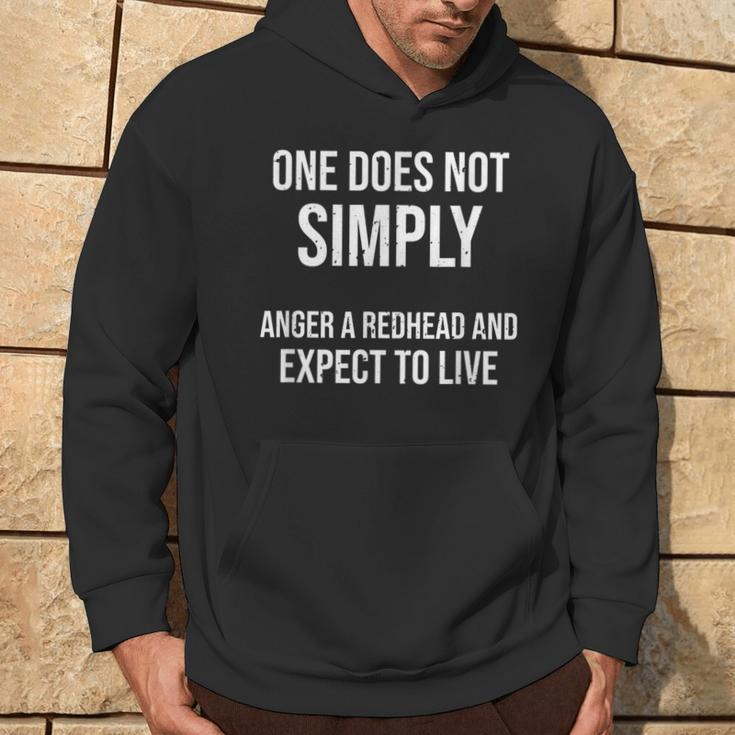 One Does Not Simply Anger A Redhead Meme Ginger Hoodie Lifestyle