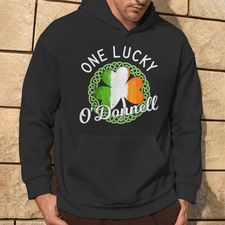 One Lucky O'donnell Irish Family Name Hoodie Lifestyle