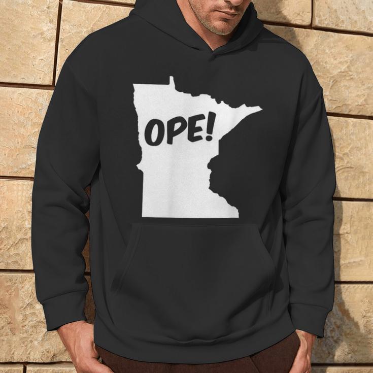 Ope Minnesota State Outline Silhouette Wholesome Hoodie Lifestyle