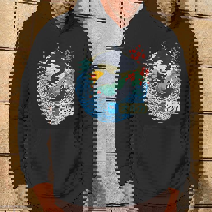 Orca Japonesa Gran Ola Kanagawa Japón Arteintage Sudadera Estilo de vida