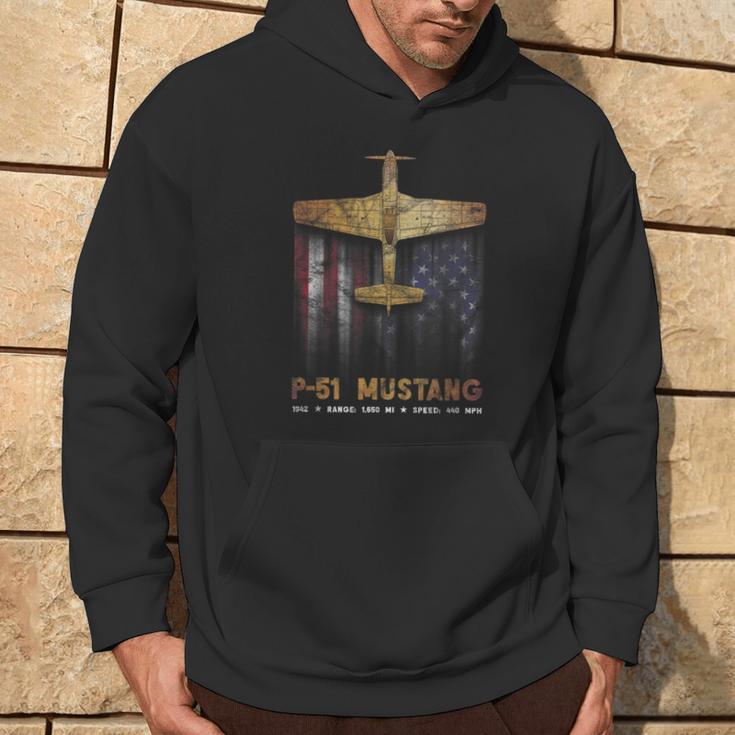 P-51 Mustang Wwii Fighter Plane Hoodie Lifestyle