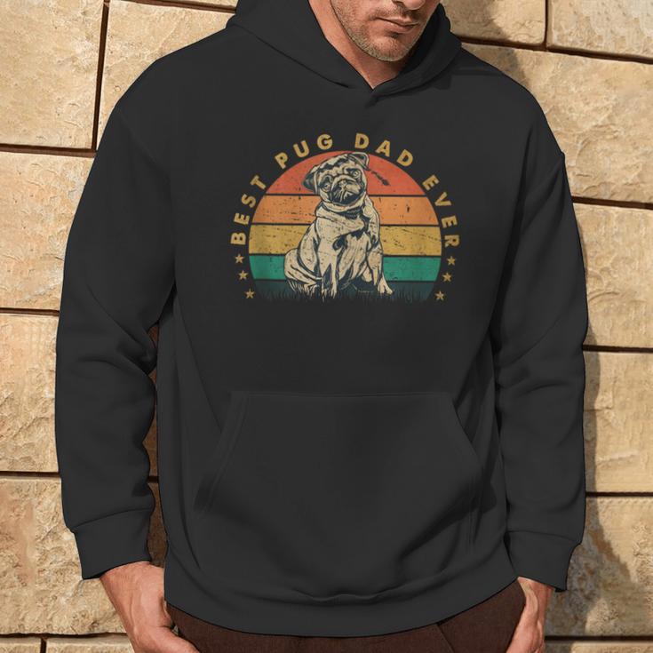 Papa Best Pug Dad Ever Geschenkintage Mops Kapuzenpullover Lebensstil