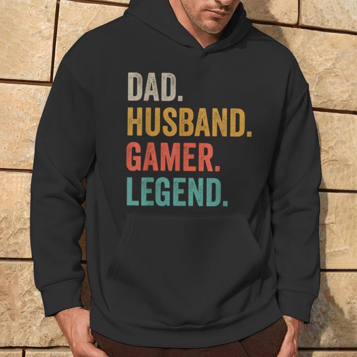 Papa Ehemann Gamer Legendideospielspieler Gaming Dad Kapuzenpullover Lebensstil