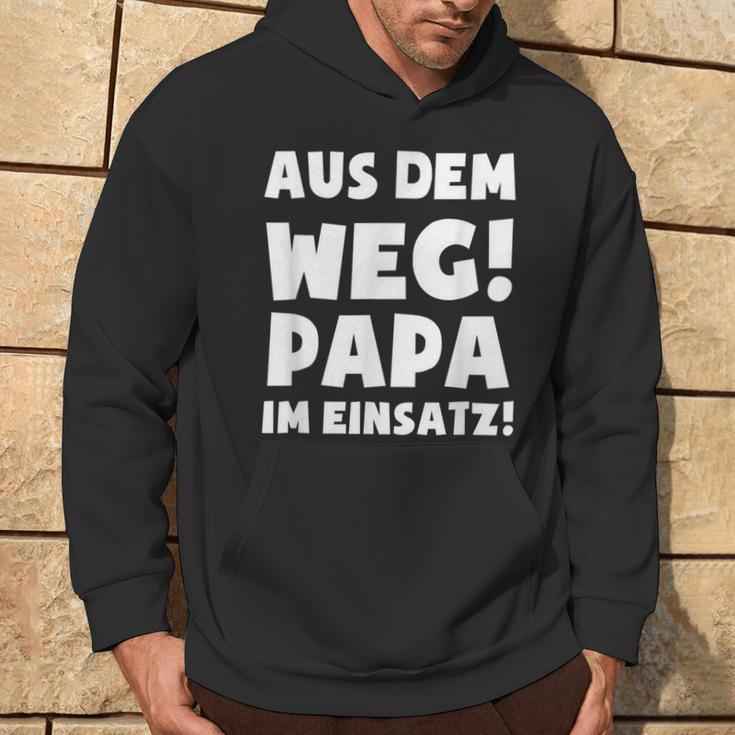 Papa Im Einsatz Father's Day Father Kapuzenpullover Lebensstil