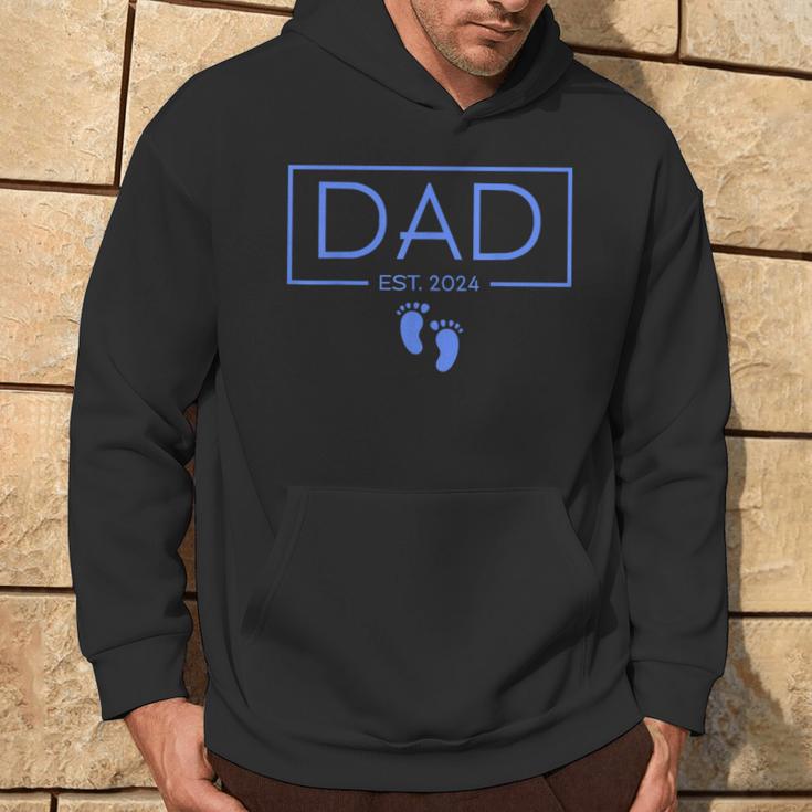 Papa Established Est 2024 Junge Neugeborener Herren Neuer Papa Kapuzenpullover Lebensstil