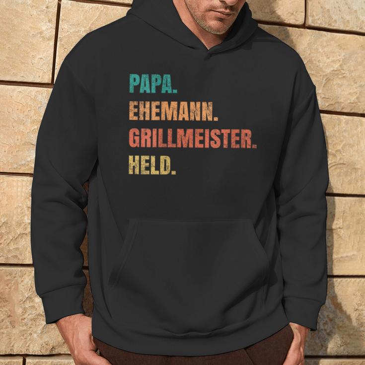 Papa Grillmeister Ehemann Held Kapuzenpullover Lebensstil