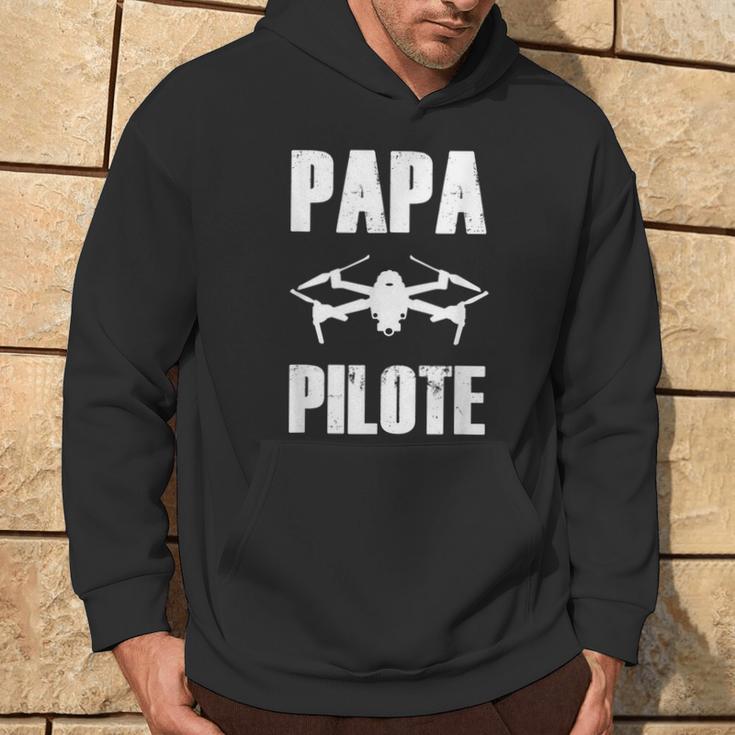 Papa Pilot Drohne Geschenk Drohnen Humor Fliegenatertag Kapuzenpullover Lebensstil