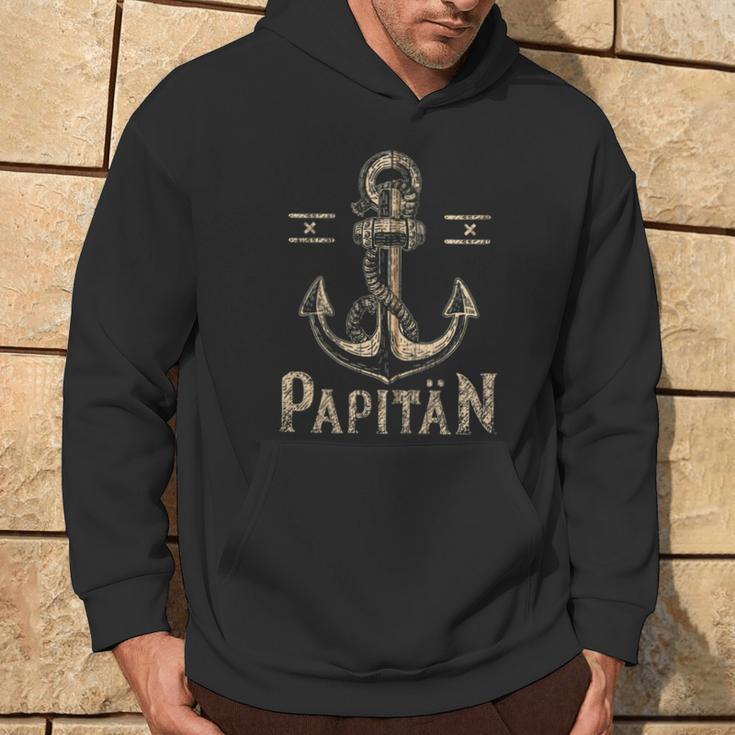 Papa Seemann Schiffsanker Papitän Nautisch Kapuzenjacke Kapuzenpullover Lebensstil