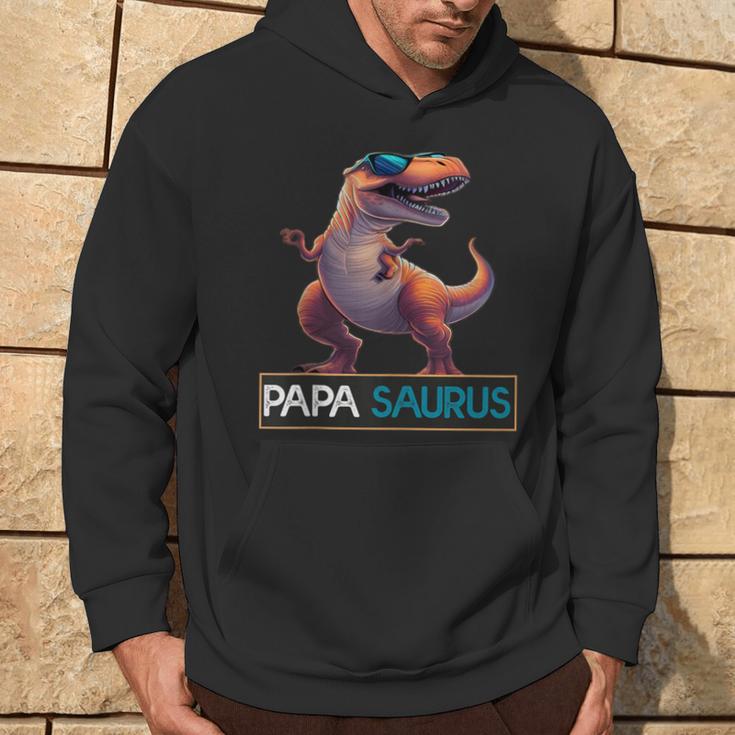 Papasaurus Dinosaurier Geburtstag Papa Saurus T-Rexatertag Kapuzenpullover Lebensstil